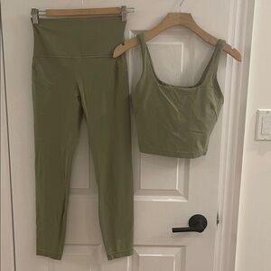 Lululemon 🍋 NULU FOLD TIGHT CROP TANK & NULU FOLD HIGH-RISE YOGA TIGHT 25"